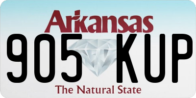 AR license plate 905KUP