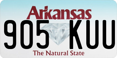 AR license plate 905KUU