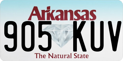 AR license plate 905KUV