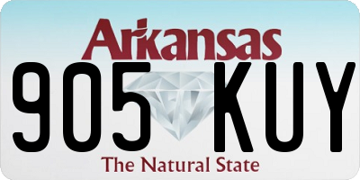 AR license plate 905KUY