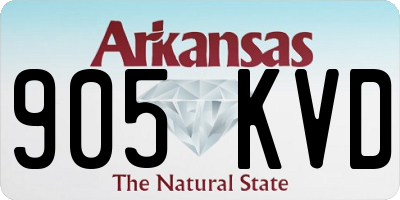 AR license plate 905KVD
