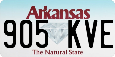 AR license plate 905KVE