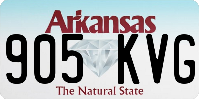AR license plate 905KVG