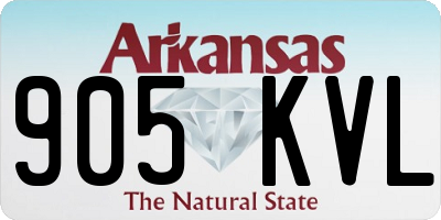 AR license plate 905KVL