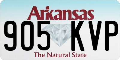 AR license plate 905KVP