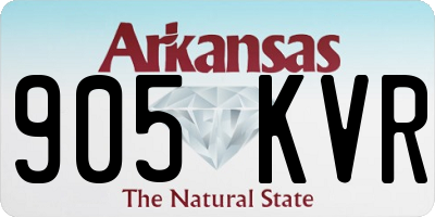 AR license plate 905KVR
