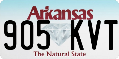 AR license plate 905KVT