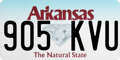 AR license plate 905KVU