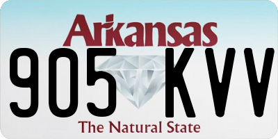 AR license plate 905KVV