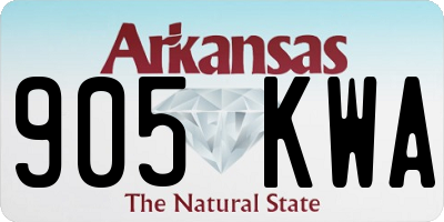 AR license plate 905KWA