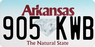 AR license plate 905KWB