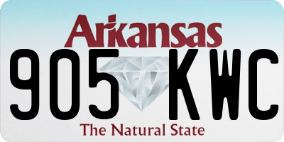AR license plate 905KWC