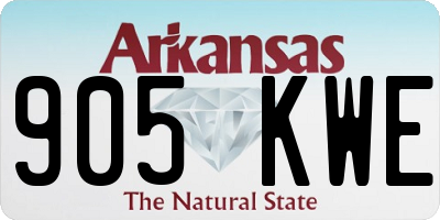 AR license plate 905KWE