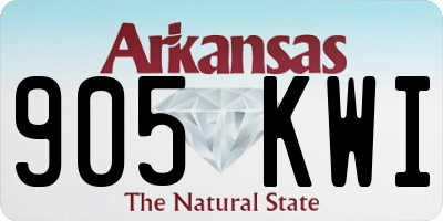 AR license plate 905KWI