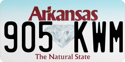 AR license plate 905KWM
