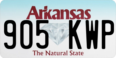 AR license plate 905KWP