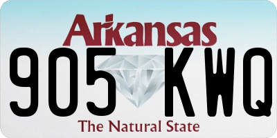 AR license plate 905KWQ