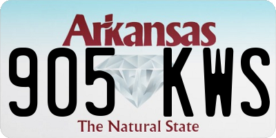 AR license plate 905KWS
