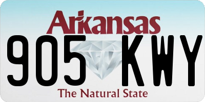 AR license plate 905KWY