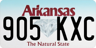 AR license plate 905KXC
