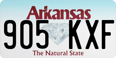 AR license plate 905KXF