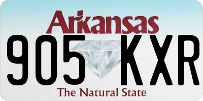AR license plate 905KXR