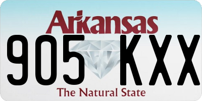 AR license plate 905KXX