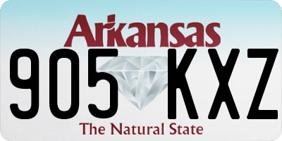 AR license plate 905KXZ