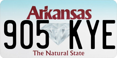 AR license plate 905KYE