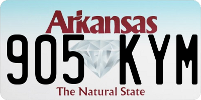 AR license plate 905KYM