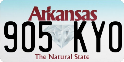 AR license plate 905KYO