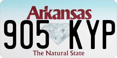 AR license plate 905KYP