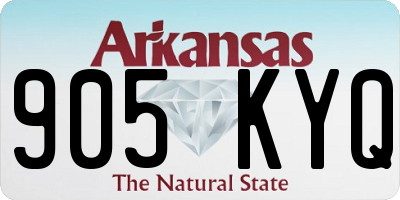 AR license plate 905KYQ