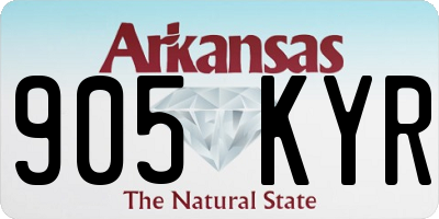 AR license plate 905KYR