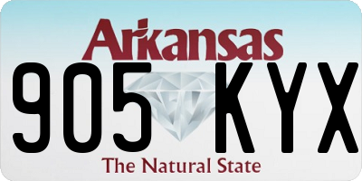 AR license plate 905KYX
