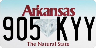 AR license plate 905KYY