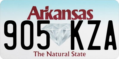 AR license plate 905KZA