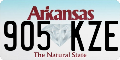 AR license plate 905KZE
