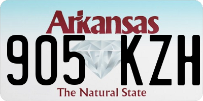AR license plate 905KZH