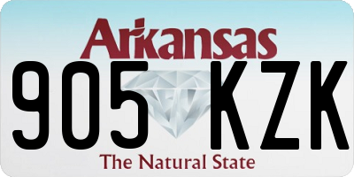 AR license plate 905KZK