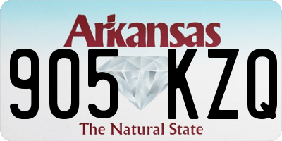 AR license plate 905KZQ