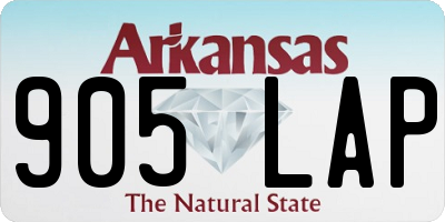 AR license plate 905LAP