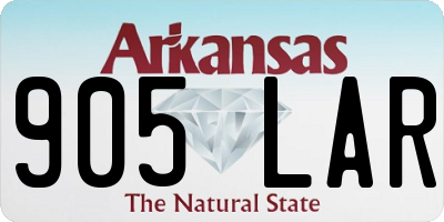 AR license plate 905LAR