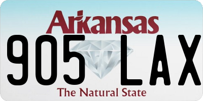 AR license plate 905LAX
