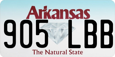 AR license plate 905LBB