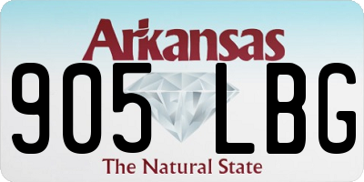 AR license plate 905LBG