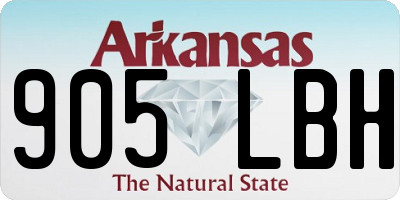 AR license plate 905LBH
