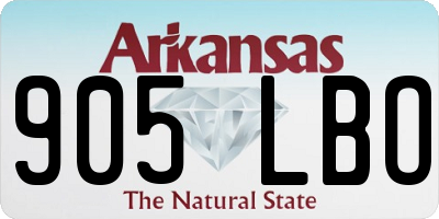 AR license plate 905LBO