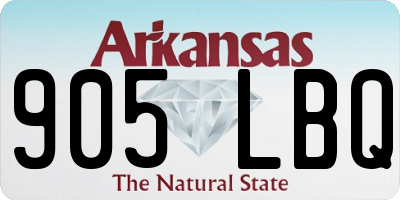 AR license plate 905LBQ