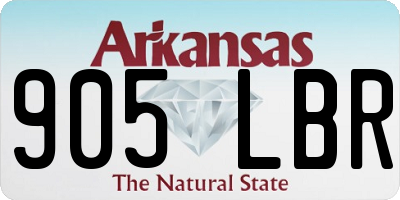 AR license plate 905LBR